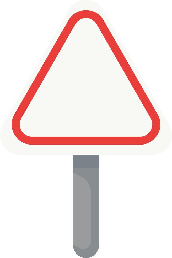 Triangular Road Warning Sign vector