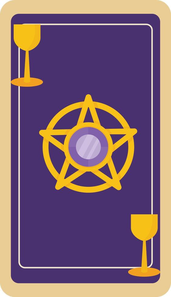 Magic Grimoire with Gold Star Symbol vector