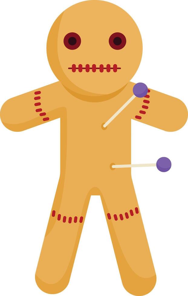 Enchanted Gingerbread Man Doll vector