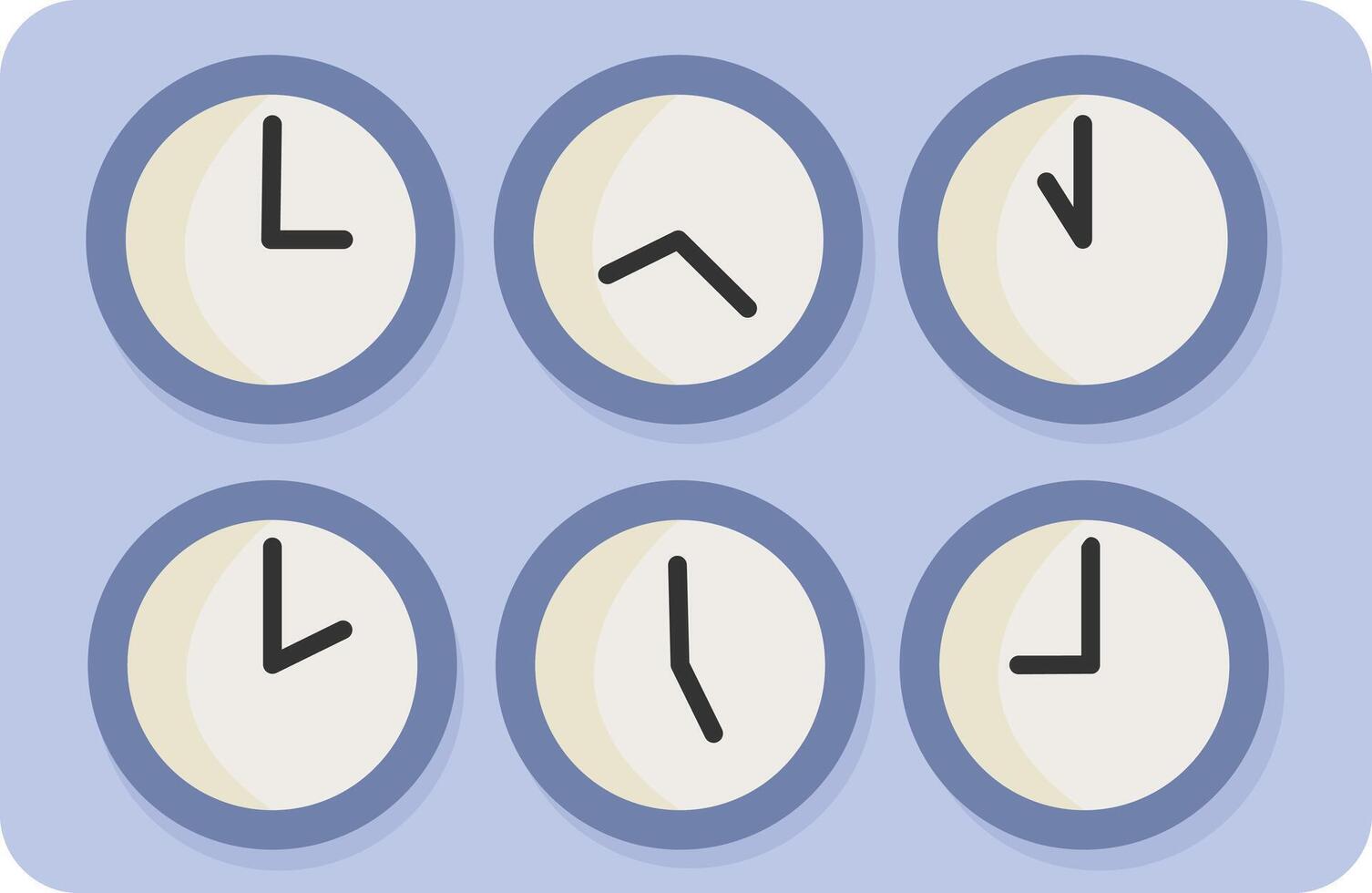 Wall Clock Display Panel vector