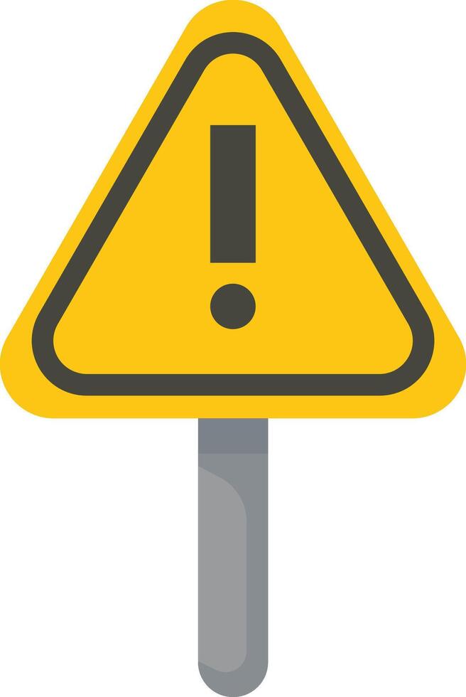 Yellow Caution Hazard Sign vector