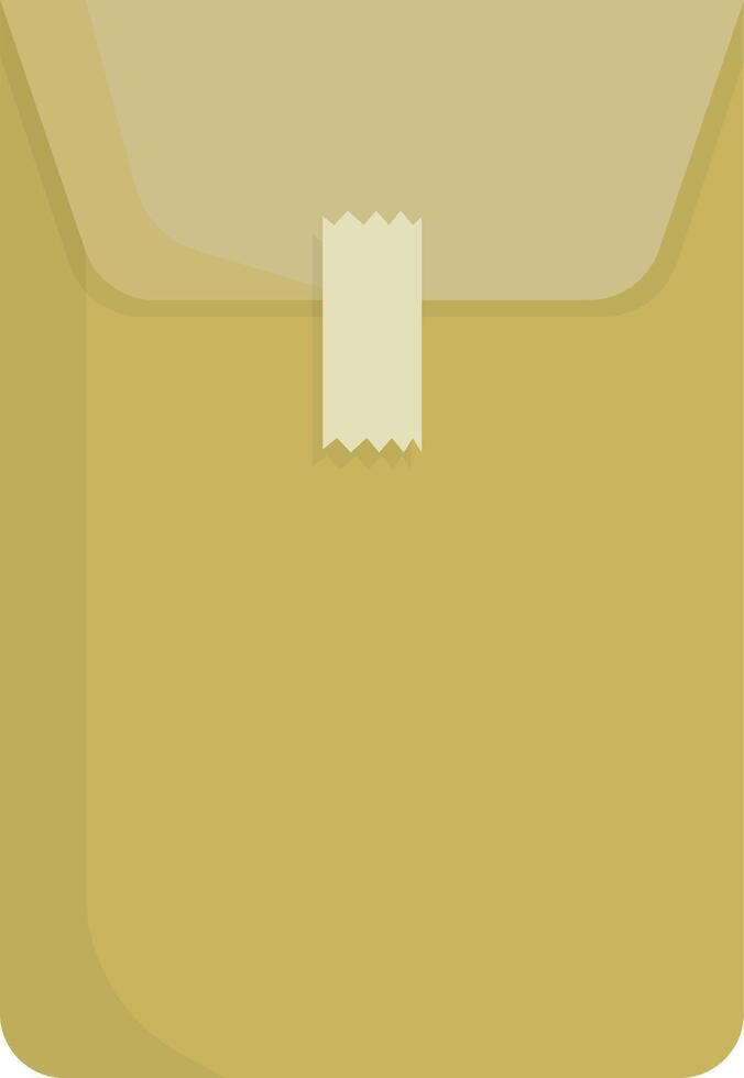 Brown Office Envelope with Seal vector