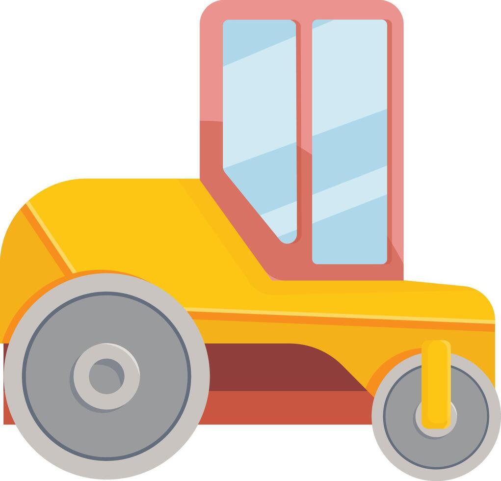 Large Yellow Asphalt Truck vector