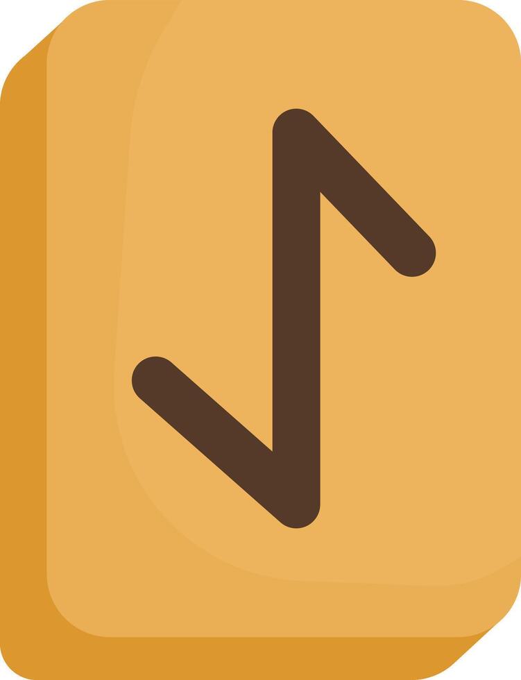 Rune Stone with Straight Markings vector