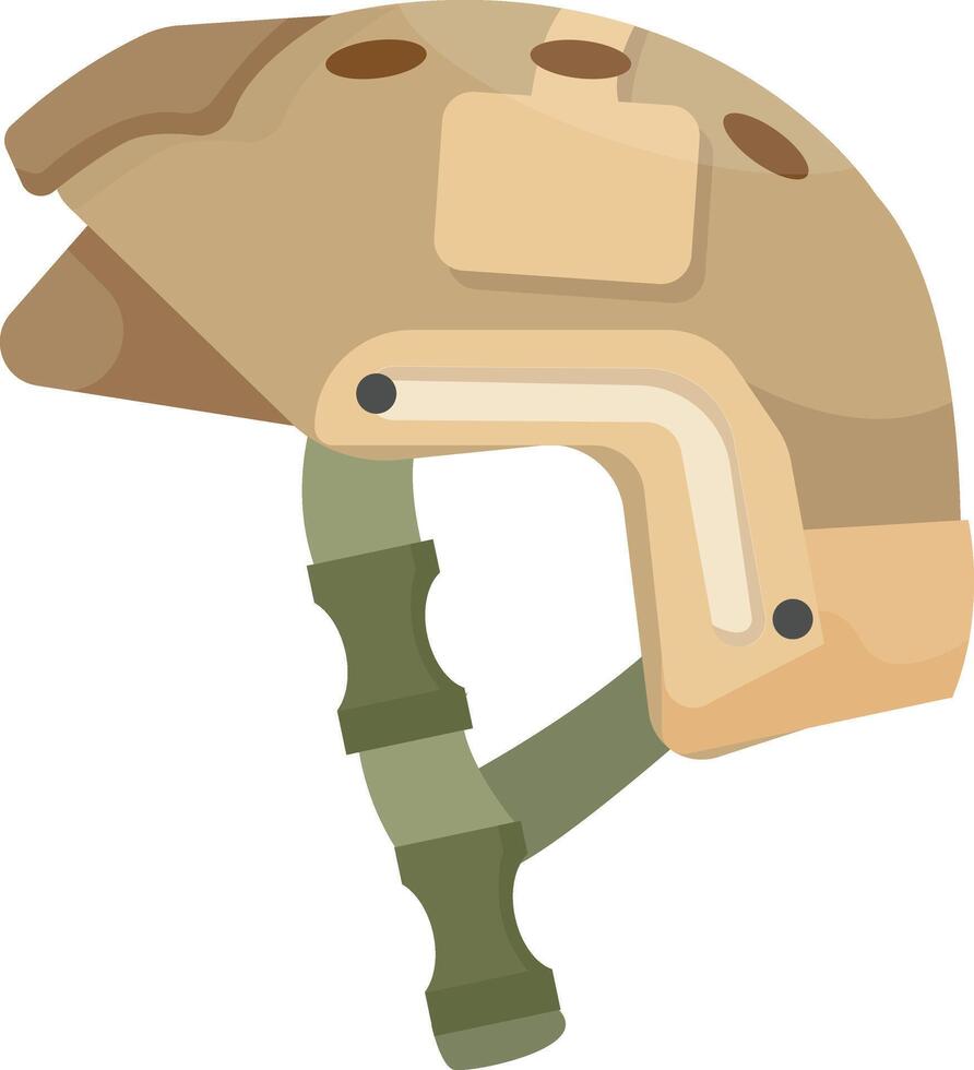 Camouflage Military Helmet vector