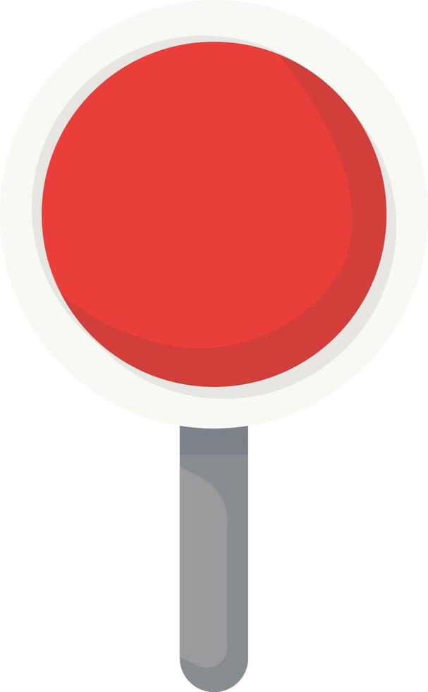 Red Circly Stop Sign vector