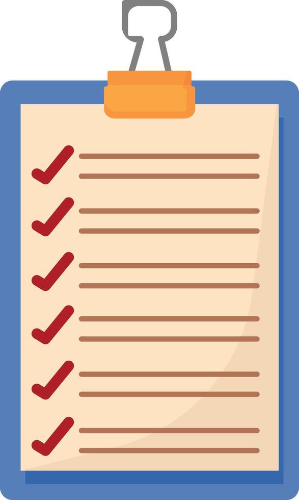 Clipboard with Delivery Checklist vector