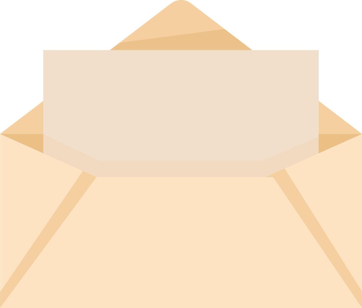 Sealed Envelope with Letter Inside vector