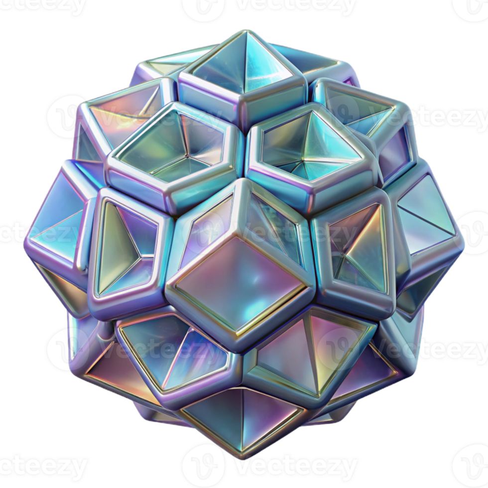 serene creative A microscopic view of crystalline structures, with intricate, geometric patterns and a shimmering, iridescent sheen high resolution png