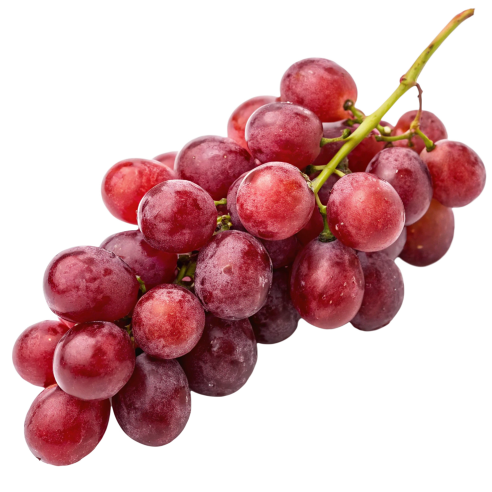 A Bunch of Red Grapes on a Black Background A Delicious and Healthy Snack png