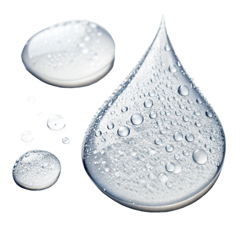 Closeup view of water droplets on a surface showing condensation and texture png