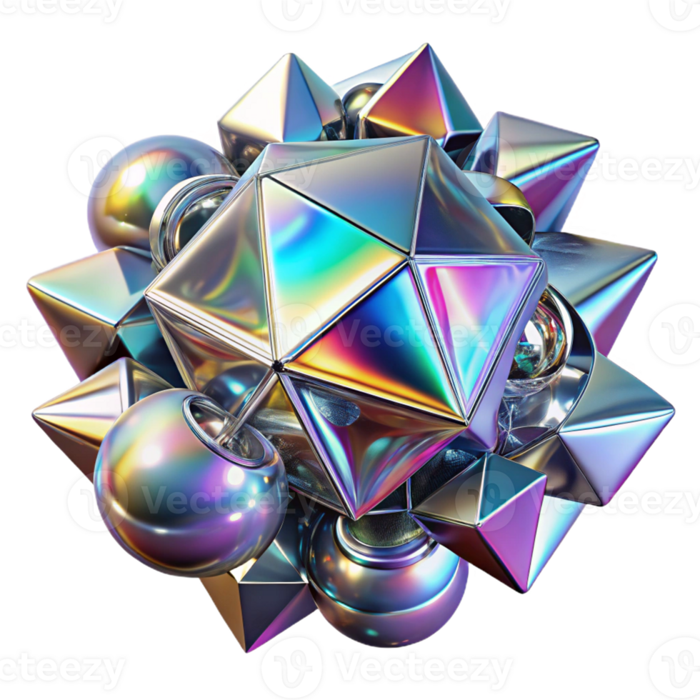 vibrant rustic A dynamic composition of fragmented, mirrored surfaces reflecting distorted, abstract images, with a dazzling, prismatic light exclusive png