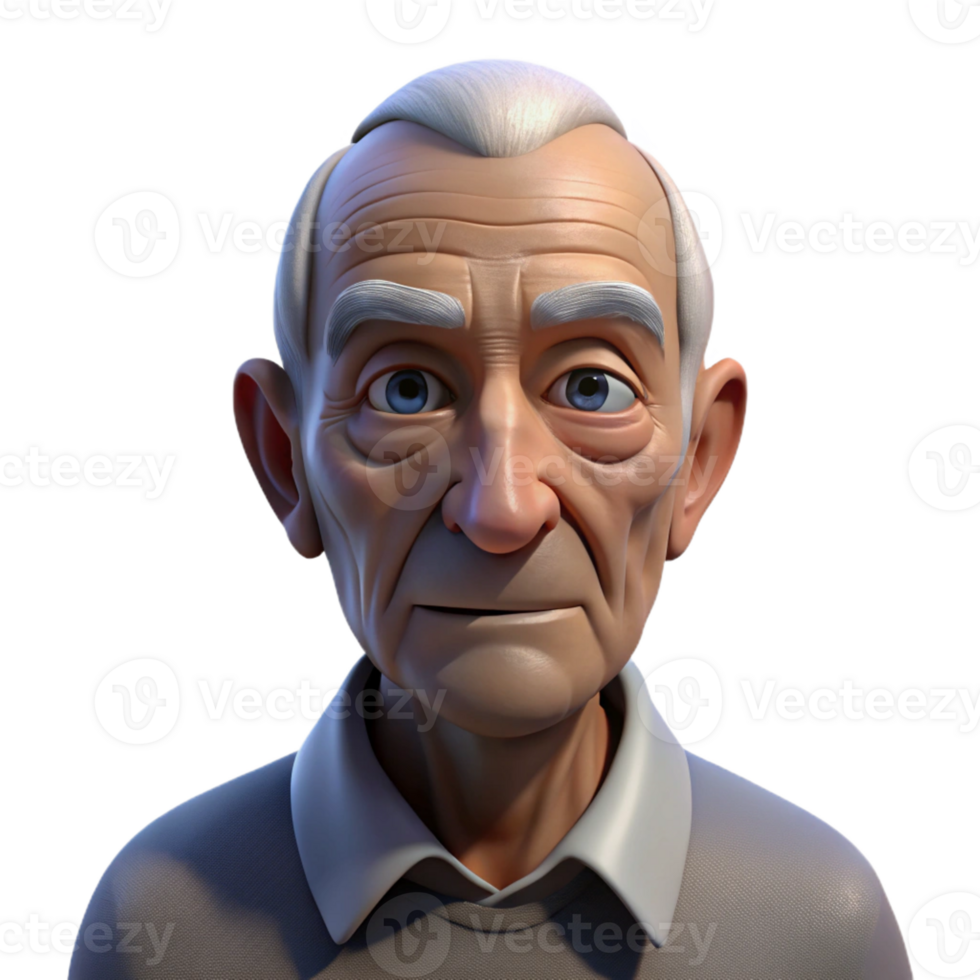 stunning modern Portrait of an elderly man with deep wrinkles and a weathered face, illuminated by a single, harsh spotlight from above, in a gritty, photorealistic style 4K png