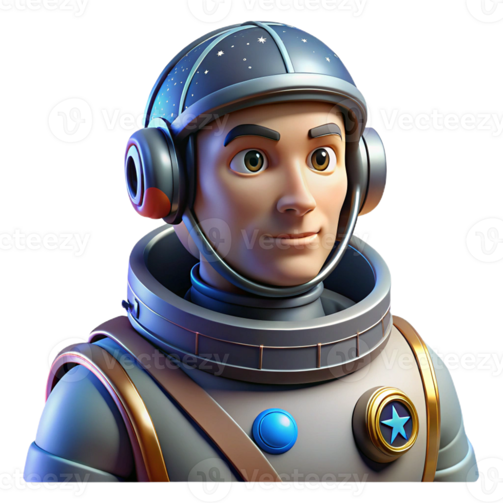 elegant classic Portrait of an astronaut in a spacesuit, gazing out at the Earth, illuminated by the ethereal glow of distant stars, in a photorealistic, sci-fi style genuine png