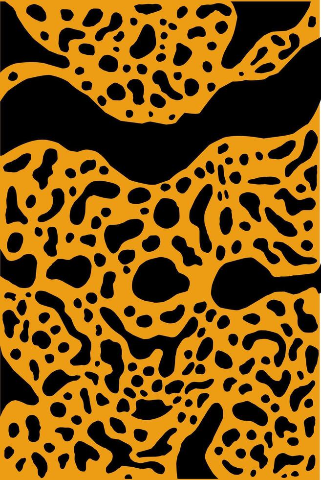Beautiful Animal skin frog black and yellow pattern vector