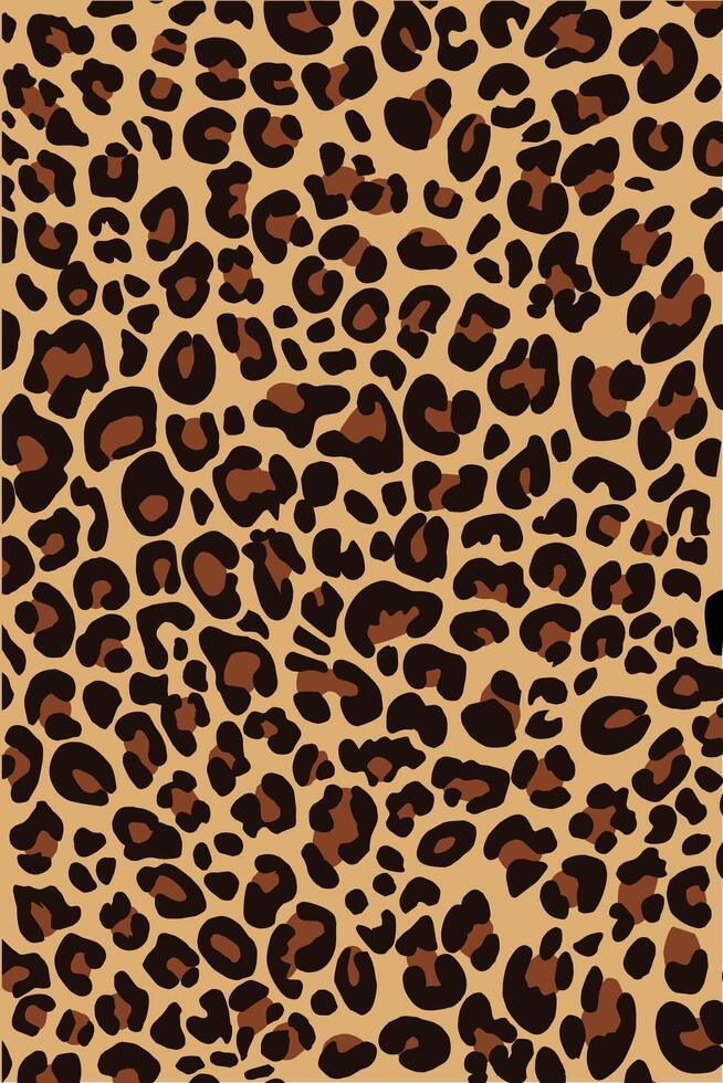 Black and light yellow leopard pattern as background.Animal skin pattern vector
