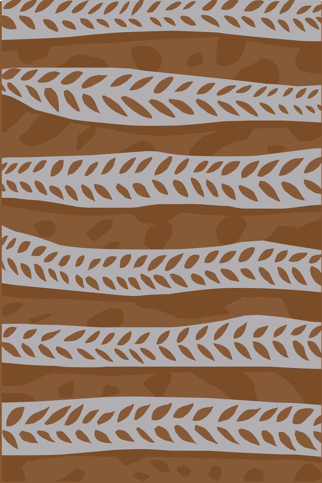 Delicious beautiful sourdough leaf pattern vector