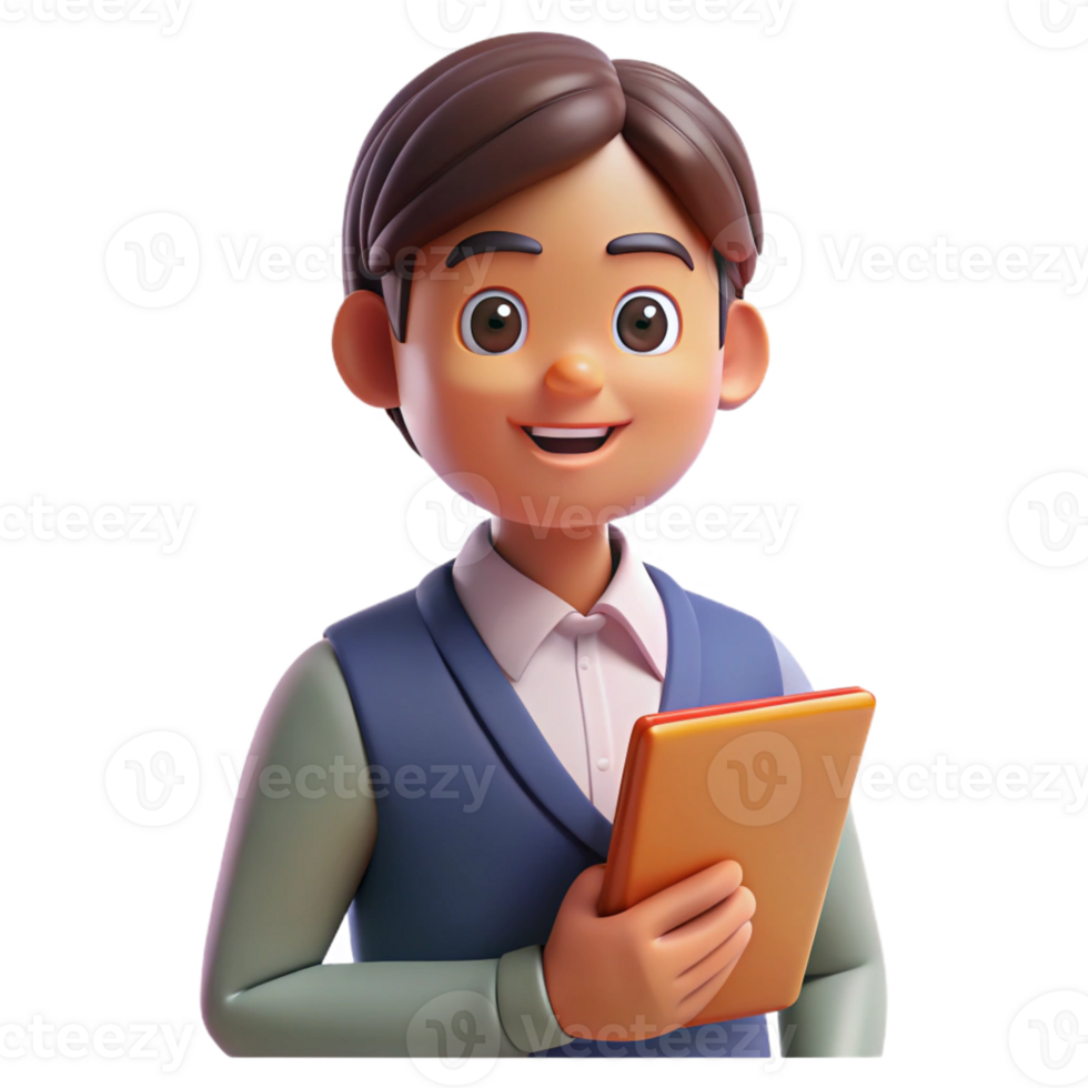 beautiful minimalist Portrait of a teacher with a kind face and wise eyes, holding a book, illuminated by the soft light of a classroom window, in a warm, nostalgic style genuine png