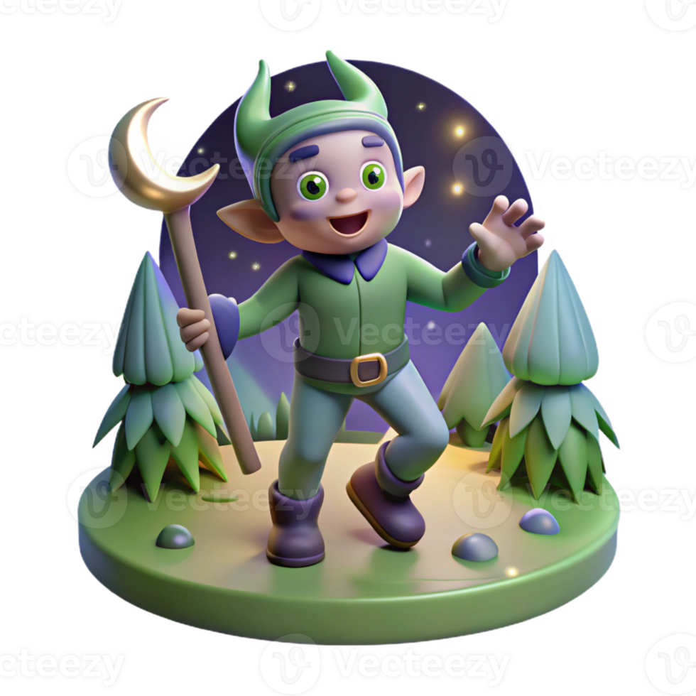elegant vintage A mischievous Puck playing tricks on unsuspecting mortals in a moonlit forest glade, whimsical and playful style. Shakespearean mythology, soft lighting authentic png