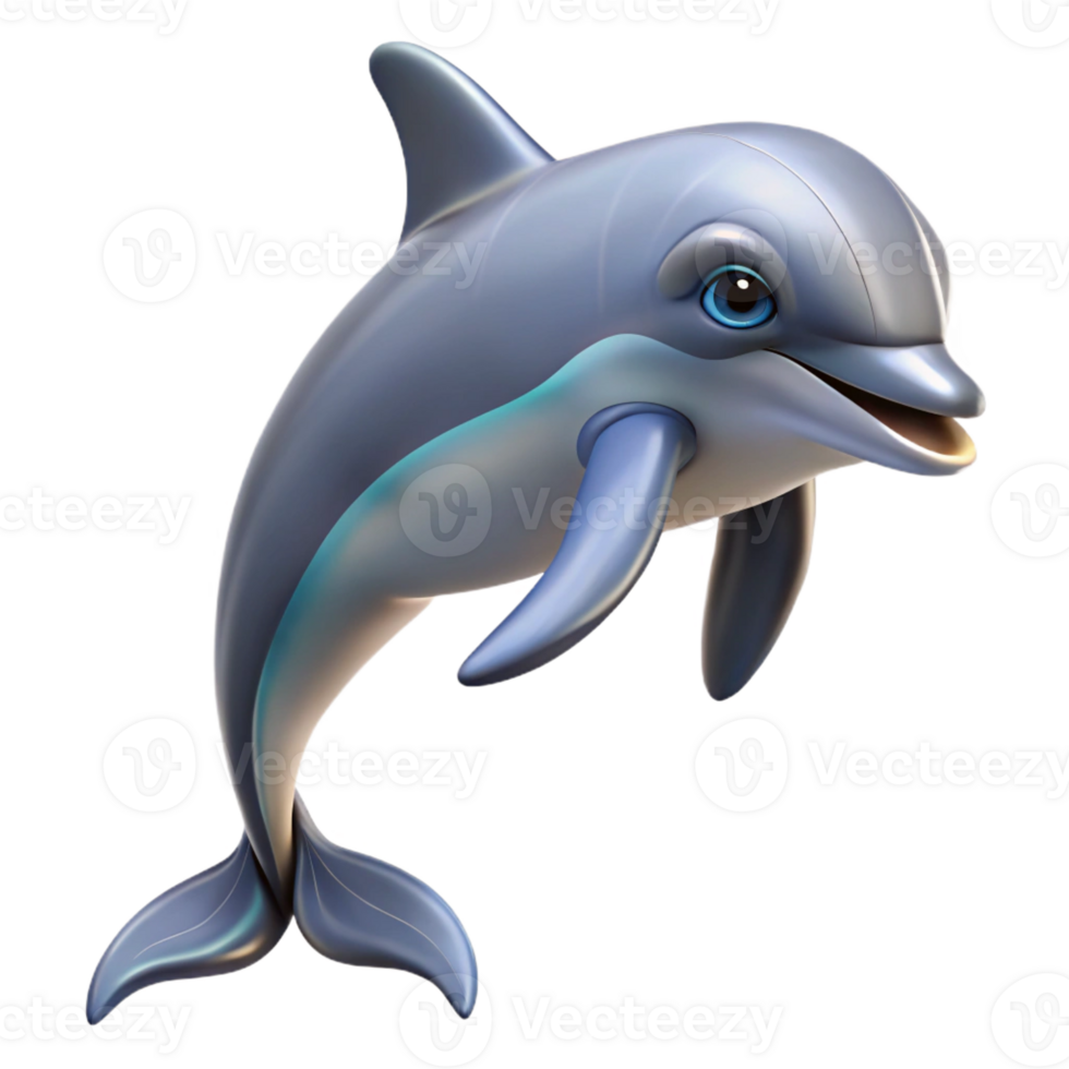 dramatic modern A playful dolphin leaping out of the ocean, dynamic and energetic, photorealistic style detailed png