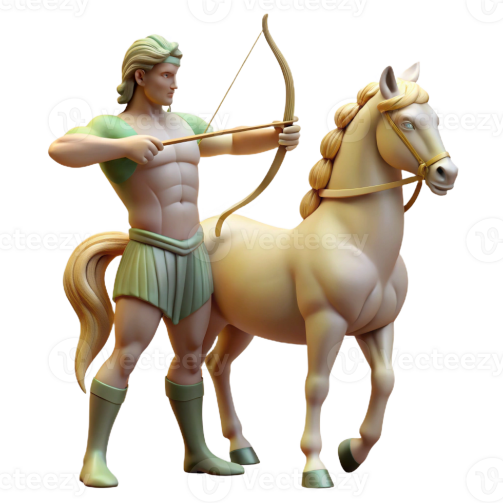 dramatic rustic A Wise Centaur with the Body of a Horse authentic png