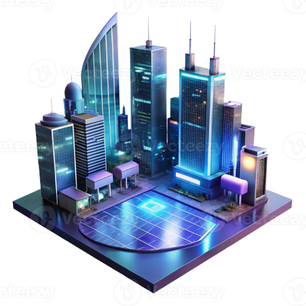 impressive vintage A futuristic cityscape at night, towering holographic advertisements flickering in the rain, reflections shimmering on the wet pavement, cyberpunk style, lit by neon signs genuine png