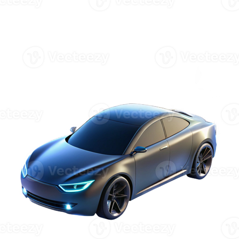 beautiful traditional A self-driving car navigating a futuristic cityscape at night, headlights illuminating the sleek, aerodynamic body, rendered in a photorealistic style 4K png