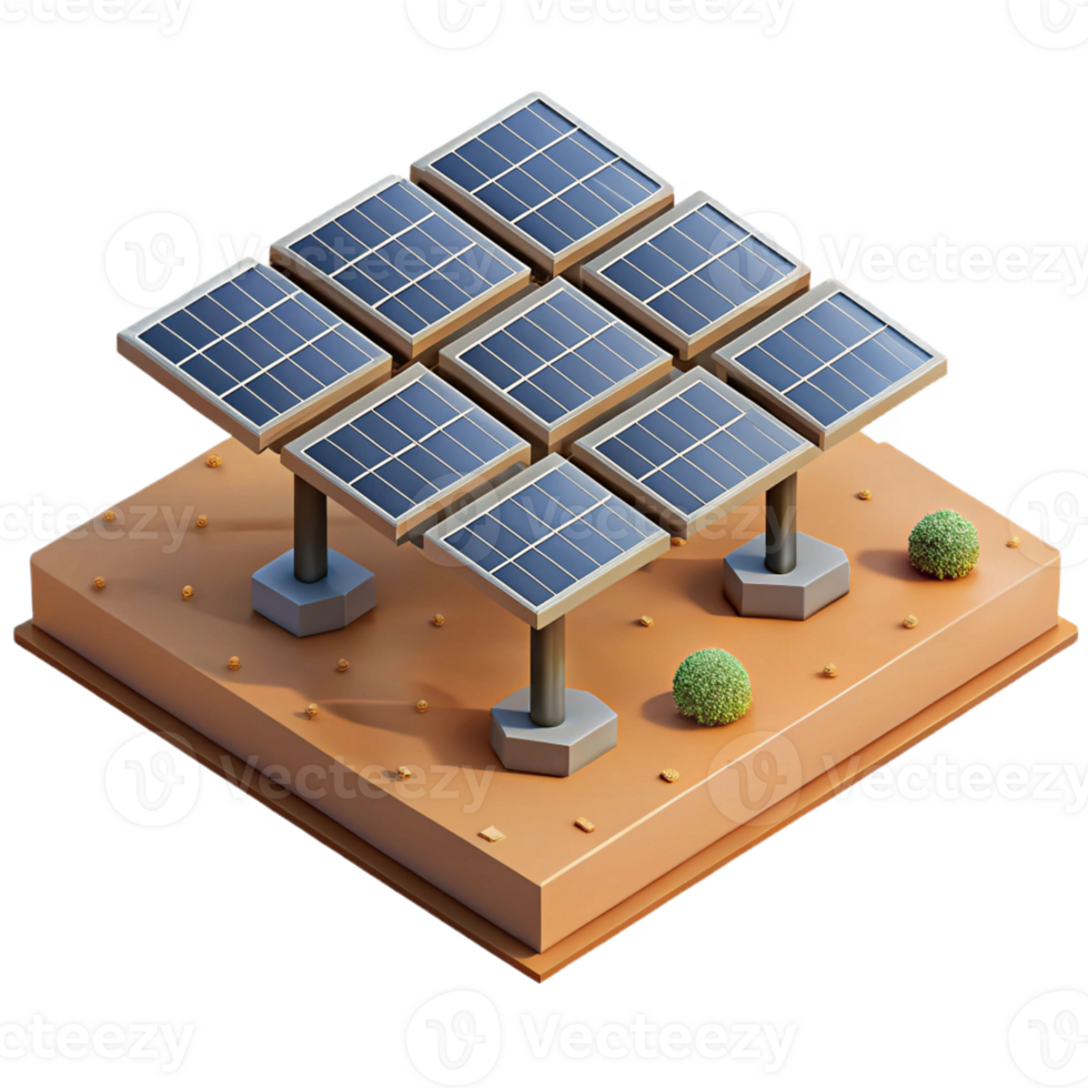 wonderful classic A solar panel farm stretching across a desert landscape, sunlight glinting off the panels, rendered in a realistic, aerial view 4K png