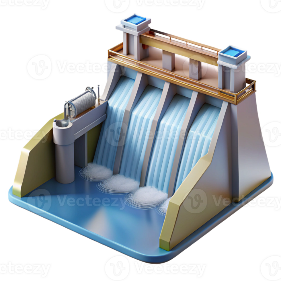 elegant rustic A Hydroelectric Dam Harnessing the Power original png