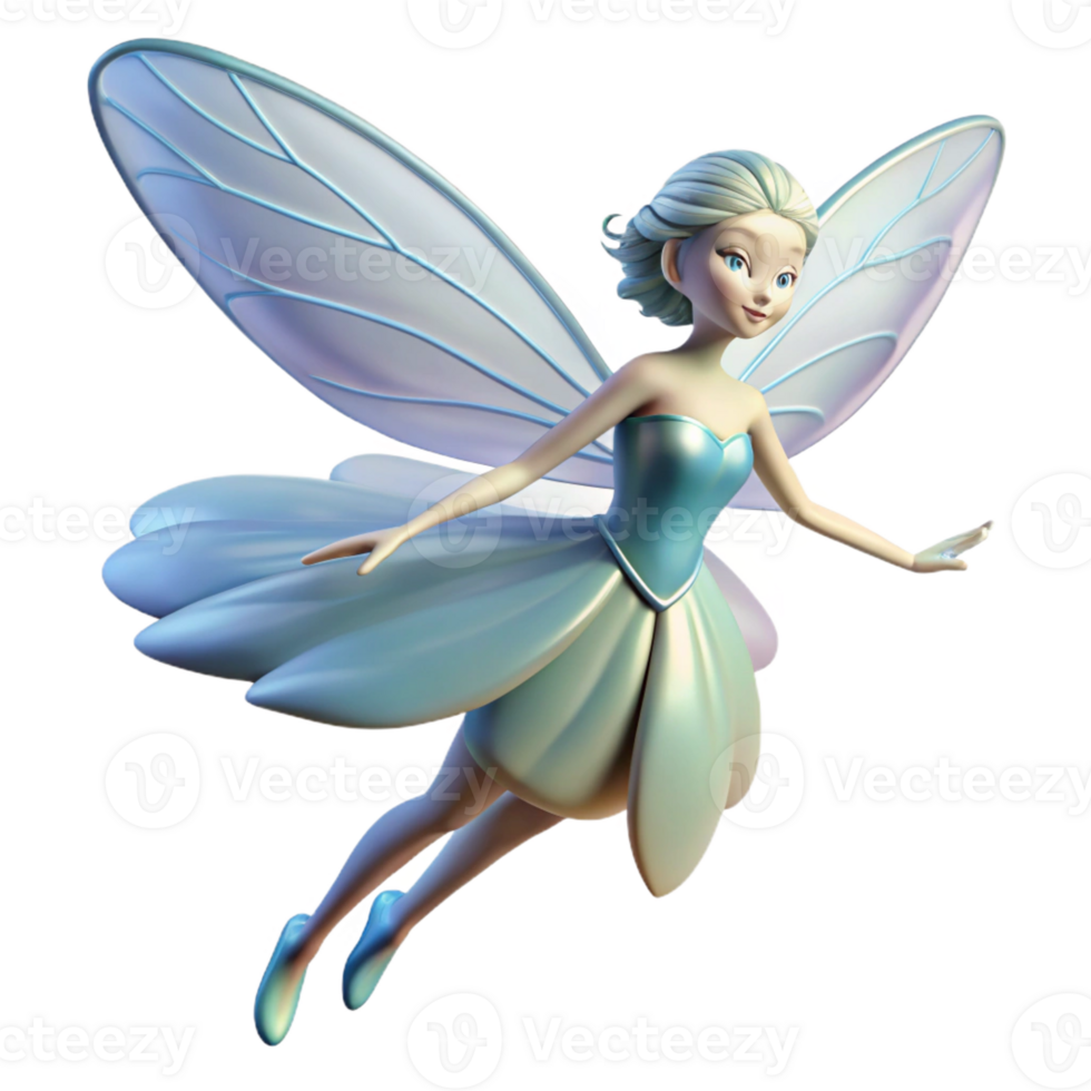 beautiful creative A graceful sylph with translucent wings, floating on the wind. Airy style, soft lighting professional png