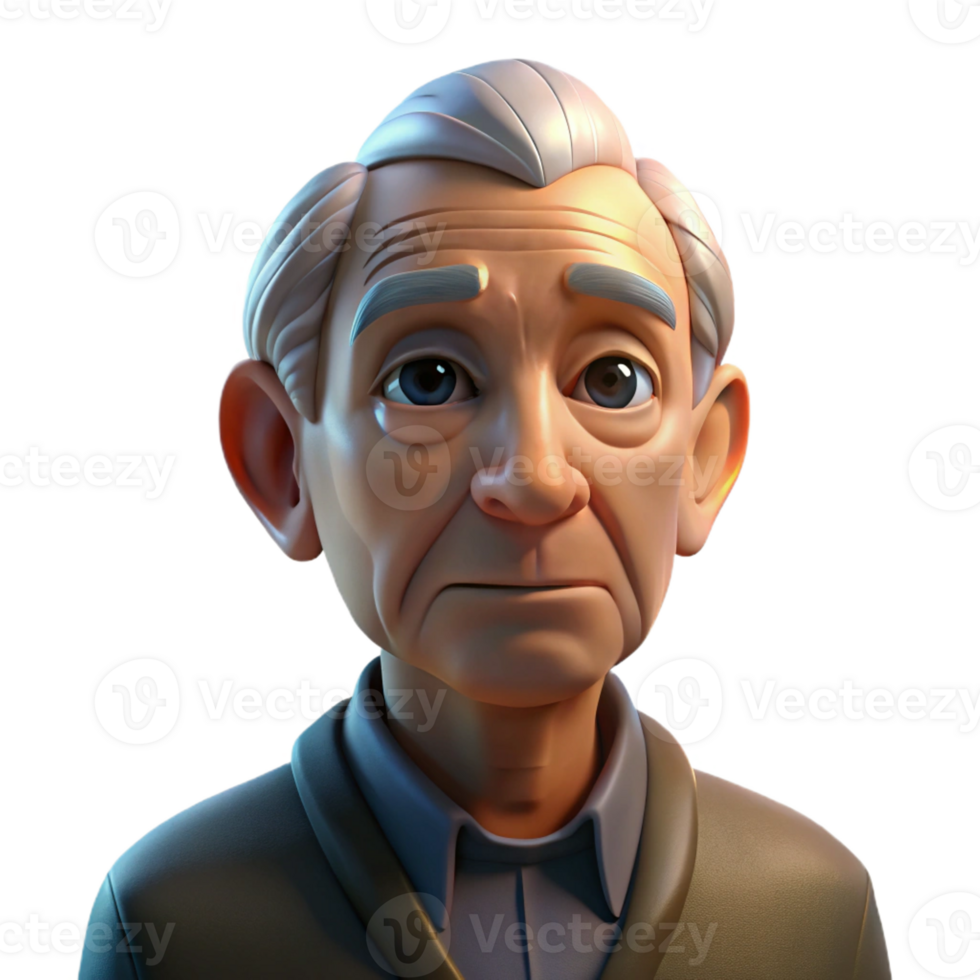 magnificent vintage Portrait of an elderly man with deep wrinkles and a thoughtful expression, lit by a single spotlight from above, in a chiaroscuro style detailed png