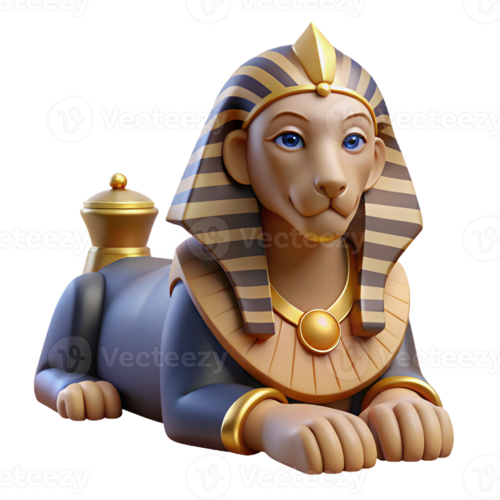 impressive abstract beautiful vintage Mysterious Sphinx Lion's exclusive genuine png