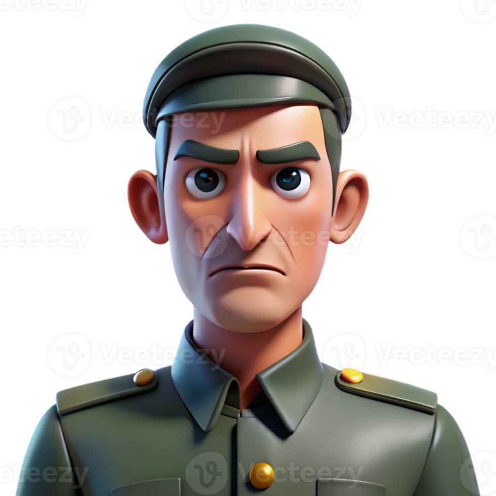 beautiful modern Portrait of a Man with a Stern Expression 4K png