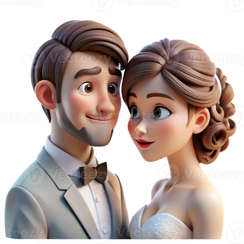 dramatic traditional Portrait of a young couple in love, gazing into each other's eyes, lit by soft romantic lighting, in a wedding photography style genuine png