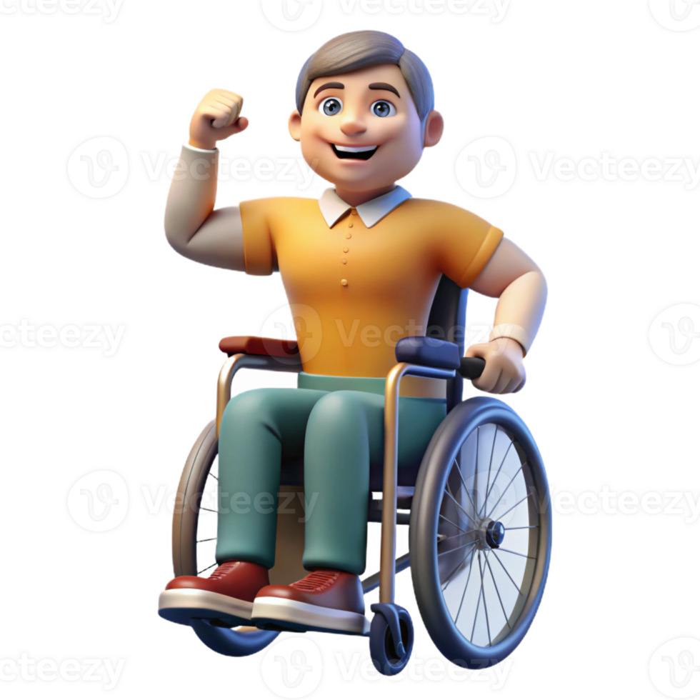 magnificent rustic Portrait of a person in wheelchair, highlighting their strength and resilience, lit by dynamic, empowering light, in a documentary photography style original png