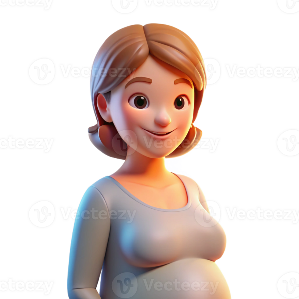 elegant creative Portrait of a pregnant woman, radiating a gentle glow, lit by soft, warm light, in a maternity photography style genuine png