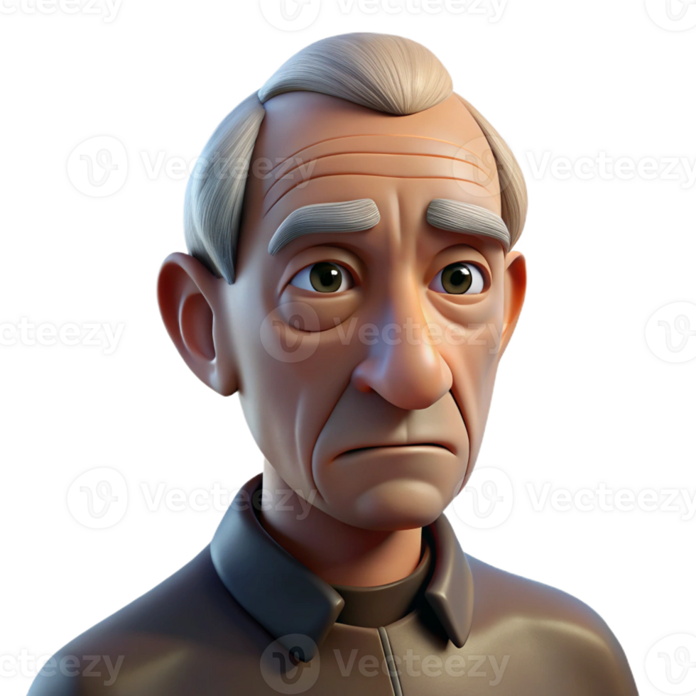 wonderful contemporary Close Up Portrait of an Elderly Man with exclusive png