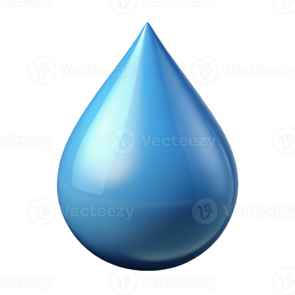 stunning artistic A single raindrop falling, close-up, studio lighting, photographic style premium png
