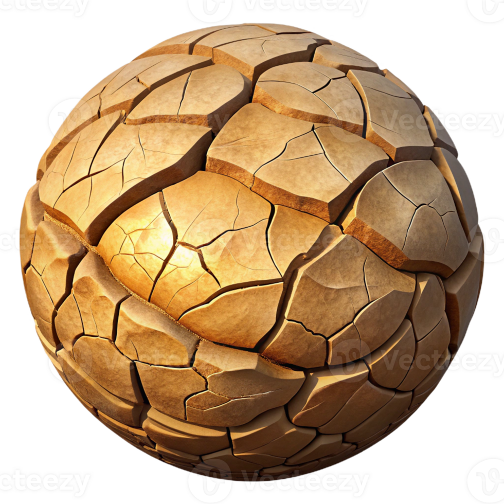 elegant traditional A cracked earth texture in a desert landscape, harsh sunlight, realistic style genuine png