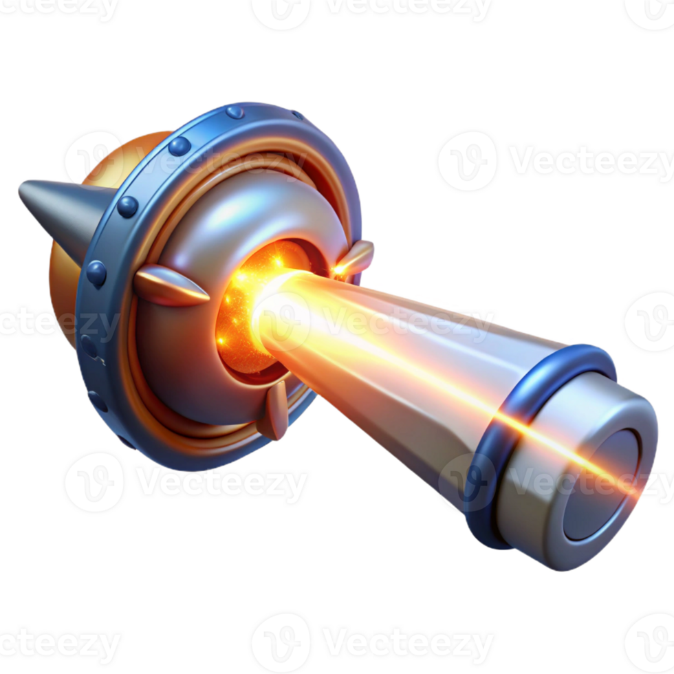 extraordinary traditional A Powerful Energy Weapon Discharging a premium png