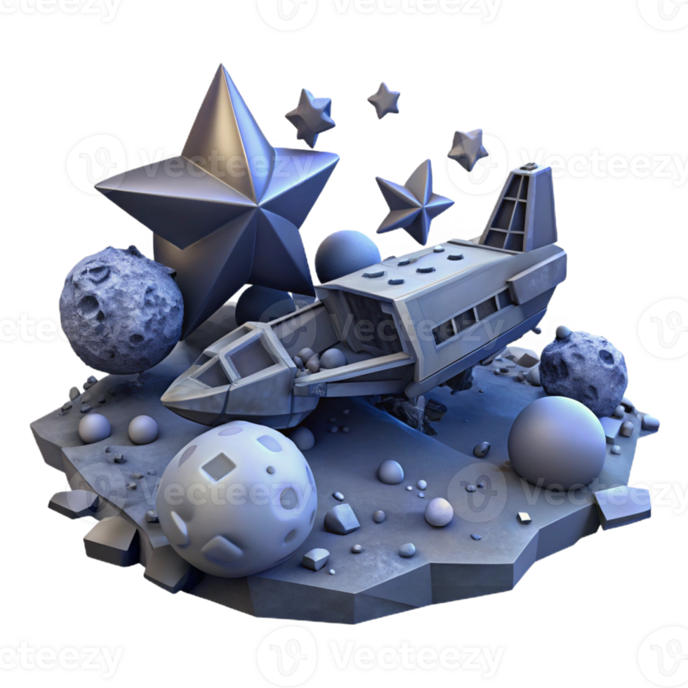 stunning abstract A spaceship graveyard orbiting a dying star. Dim, melancholic lighting. Space opera style authentic png