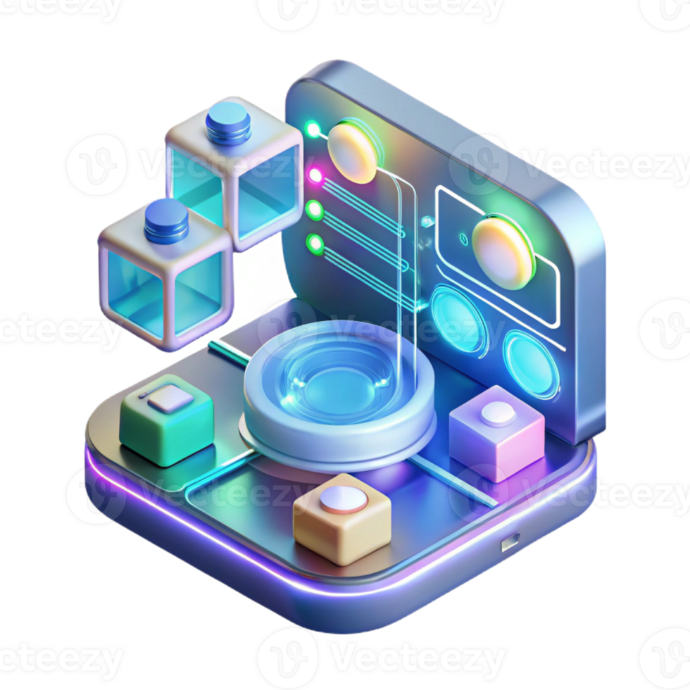 serene traditional A holographic interface displaying complex data and schematics. Bright, digital lighting. User interface design style detailed png