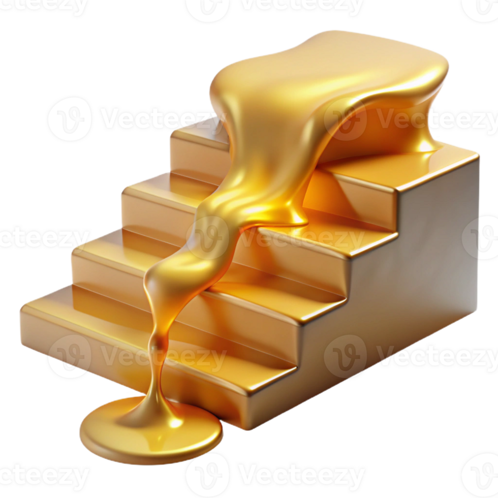 stunning abstract A flowing river of liquid light, cascading down a series of steps, illuminated by a warm, golden glow. Fluid movement and vibrant colors create a sense of energy and flow exclusive png