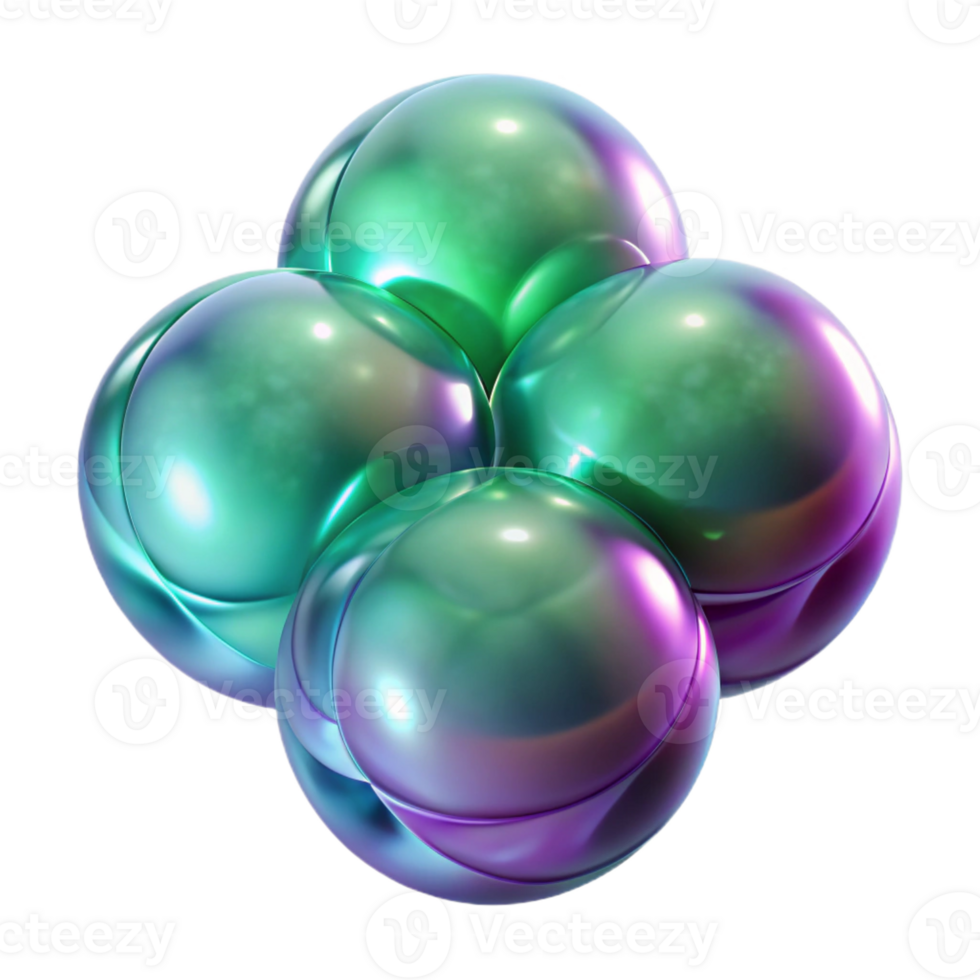 serene traditional Interlocking translucent orbs of emerald and amethyst, emitting a subtle inner luminescence, soft focus, dreamlike atmosphere high resolution png