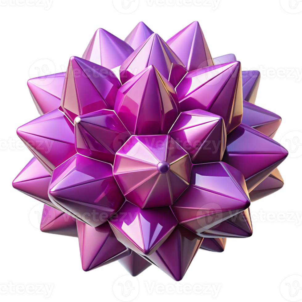 magnificent modern A cluster of crystalline structures in shades of rose and violet, reflecting light internally, bright studio lighting, geometric abstraction professional png