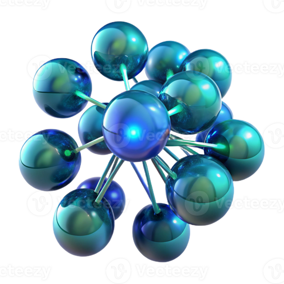 dramatic classic A cluster of glowing emerald and sapphire spheres, interconnected by thin tendrils, soft diffused lighting, bioluminescent aesthetic detailed png