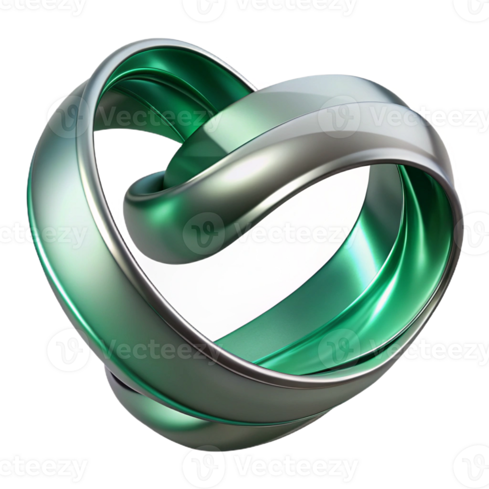 beautiful abstract A flowing ribbon of emerald and silver, twisting and turning in space, soft ambient lighting, Art Nouveau style exclusive png