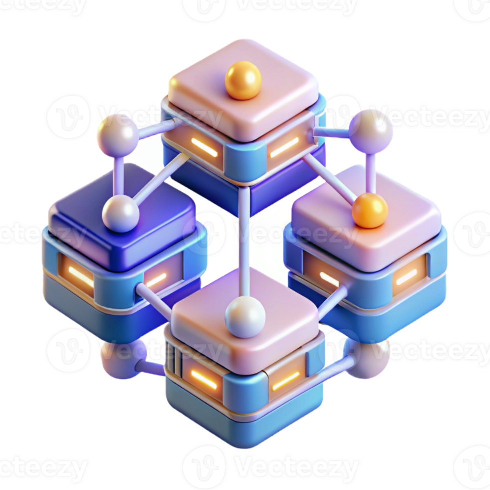 dramatic artistic A network of interconnected servers glowing with activity, intricate wiring, dark background with blue accents, technical illustration style premium png