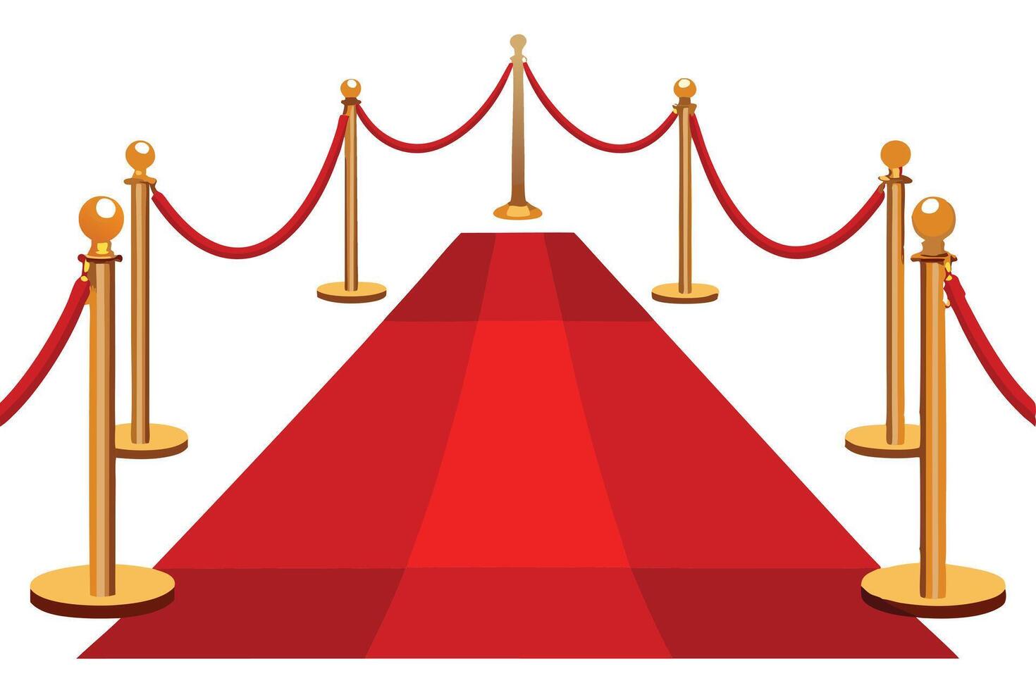 Elegant Red Carpet Event Illustration vector