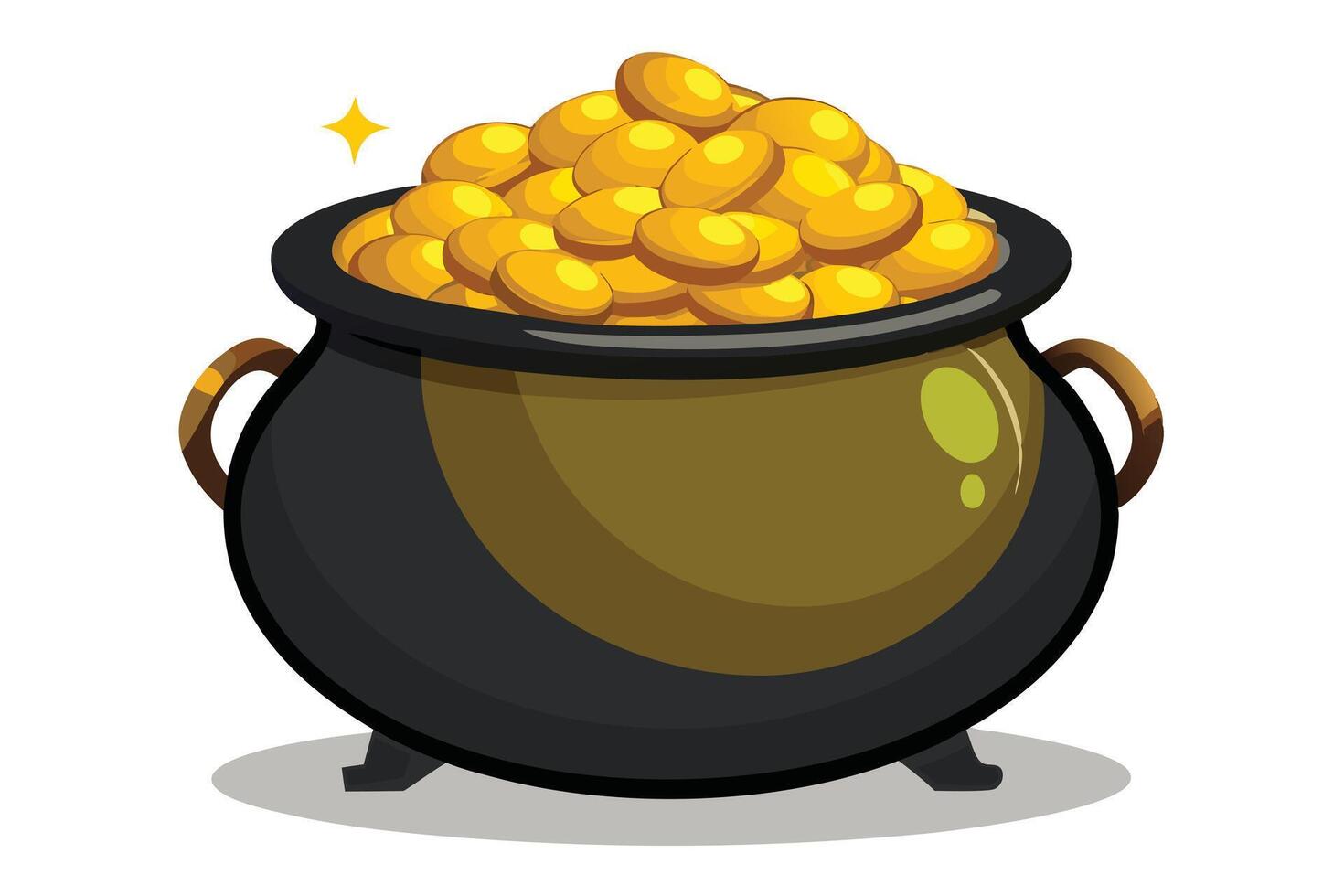 Its Illustration of a Pot of Gold vector
